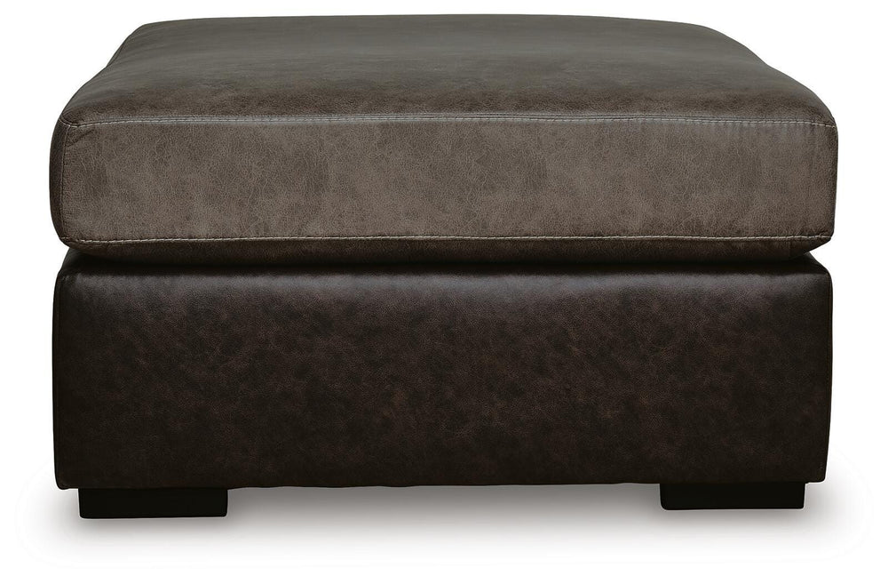 Castille Way Oversized Accent Ottoman - Dark Brown (4)