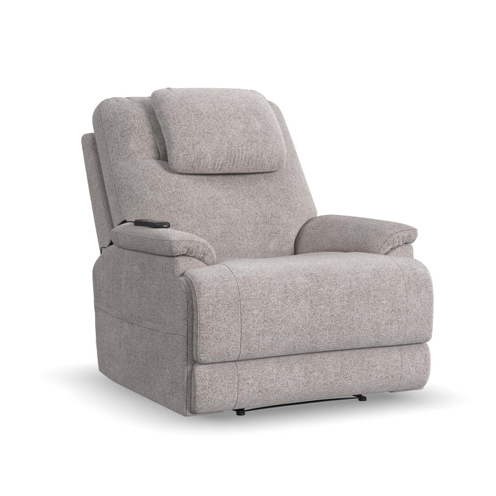 Zecliner Model 2 Petite Fabric Power Sleep Recliner with Power Headrest &amp; Lumbar in Dove