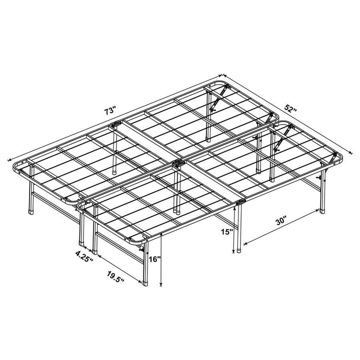 Mabel - Metal Full Mattress Support Platform Bed - Black