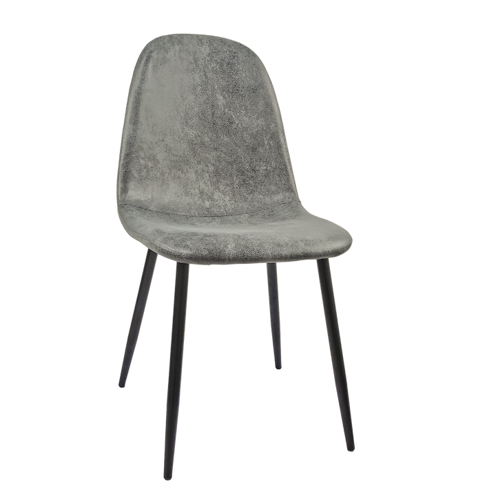 5-piece-round-dining-table-set-black-suede-tulip-base