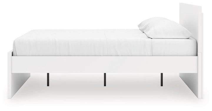 Onita - King Panel Platform Bed - White by Ashley Furniture product image
