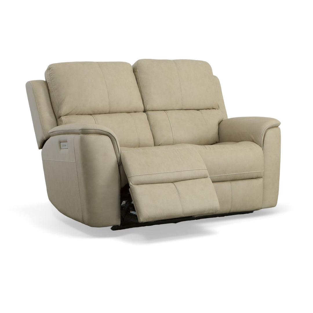 Flexsteel 1041-60PH-94680 Henry  Power Reclining Loveseat With Power Headrests & Lumbar  Beige
