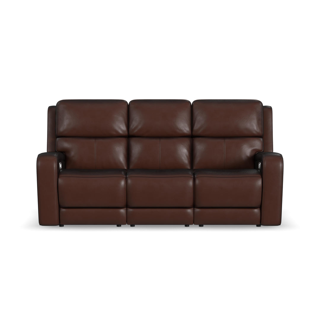 Flexsteel 1750-62P5-70570 Oasis  Power Reclining Sofa With Power Headrests, Lumbar, Heat & Massage  Truffle