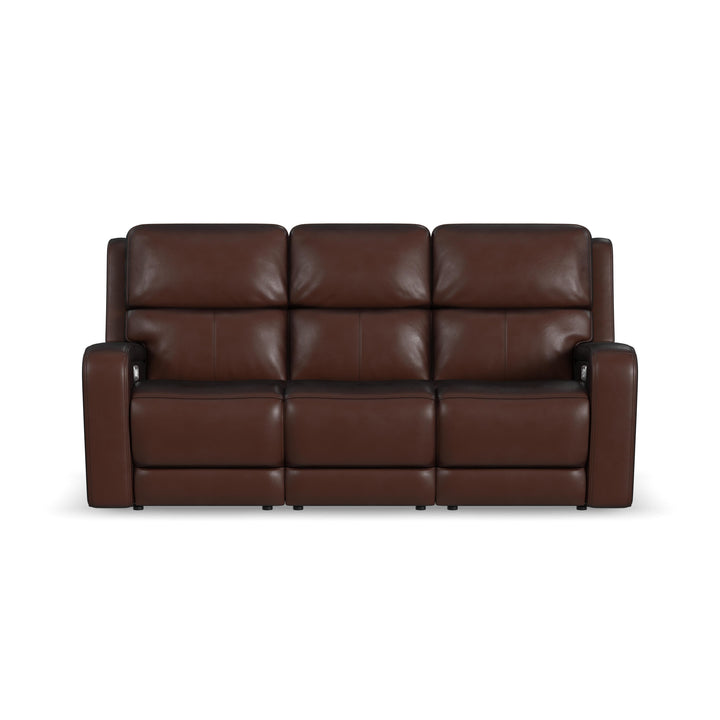 Flexsteel 1750-62P5-70570 Oasis  Power Reclining Sofa With Power Headrests, Lumbar, Heat & Massage  Truffle