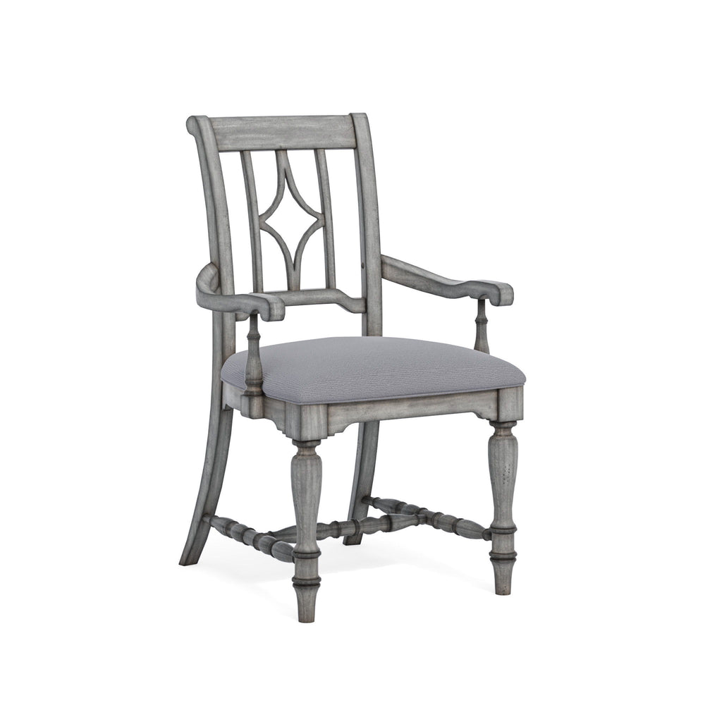 Plymouth Pair of Upholstered Arm Dining Chairs