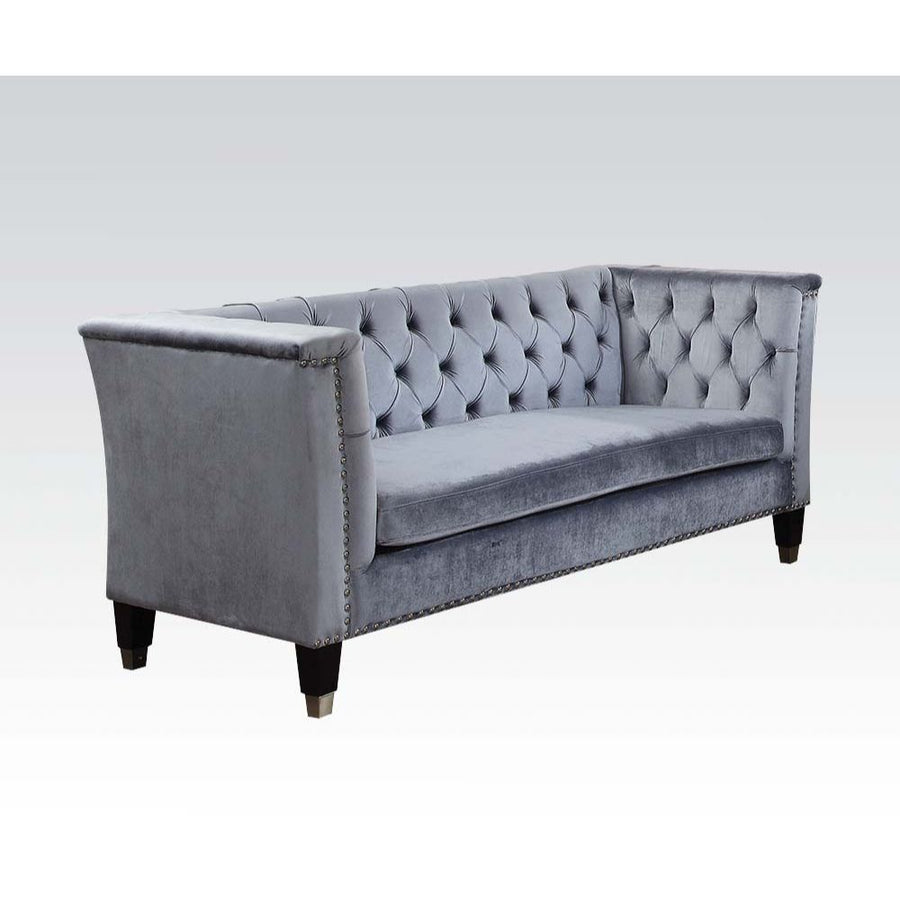 ACME Furniture Honor Loveseat Cadet Gray Velvet