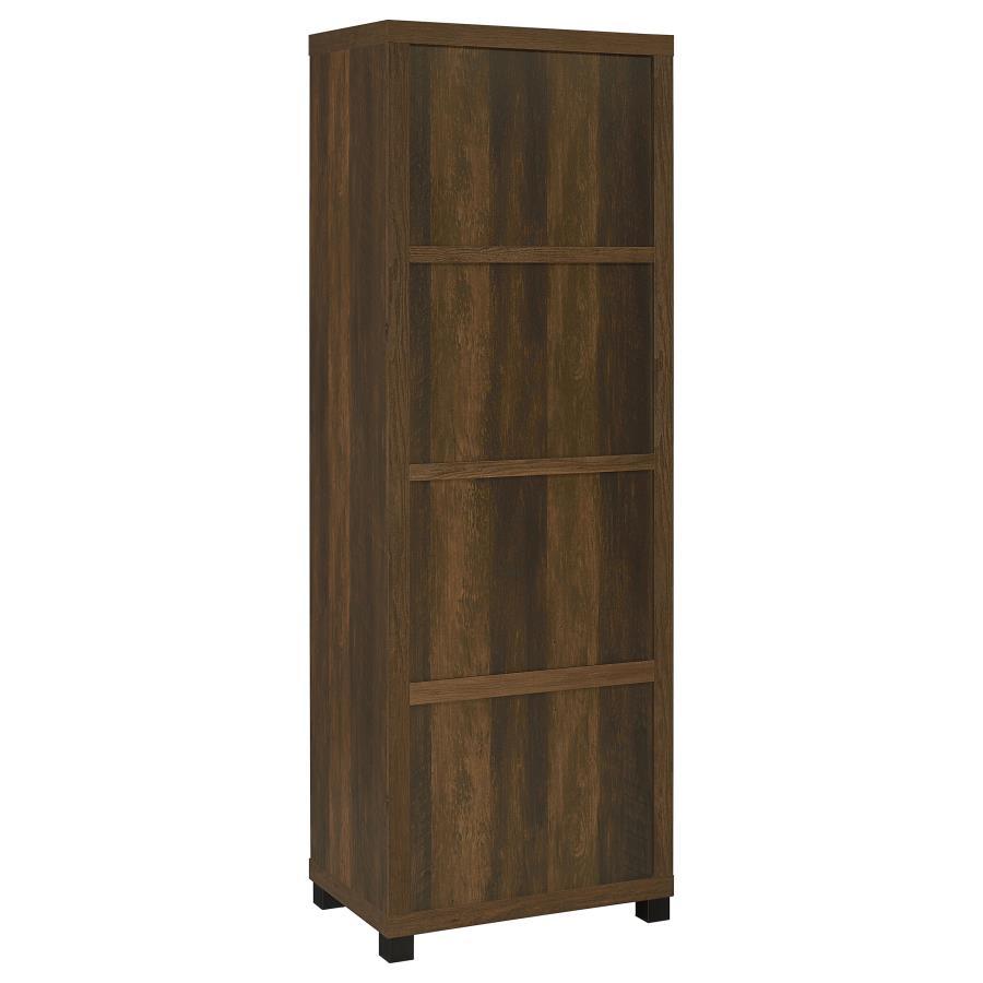 Sachin - 3-Shelf Engineered Wood Media Tower - Dark Pine