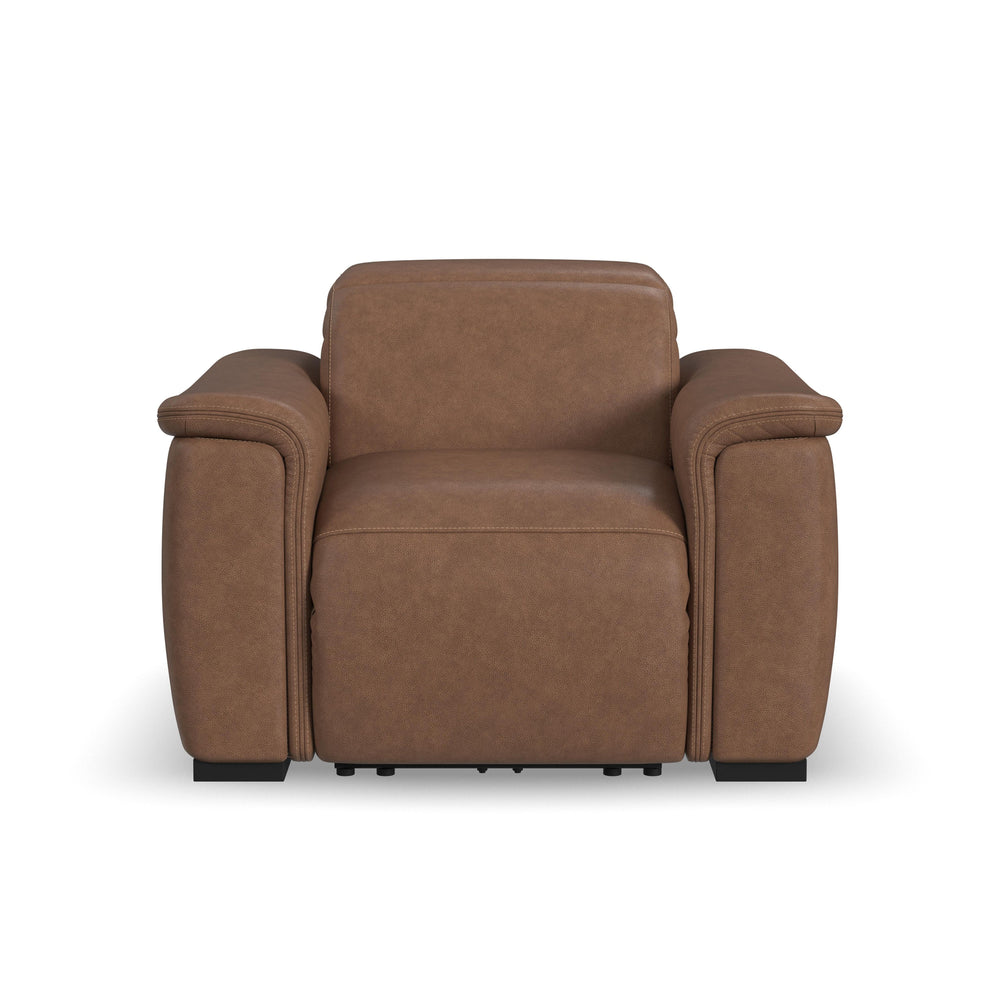 Camden Leather Power Recliner with Power Headrest