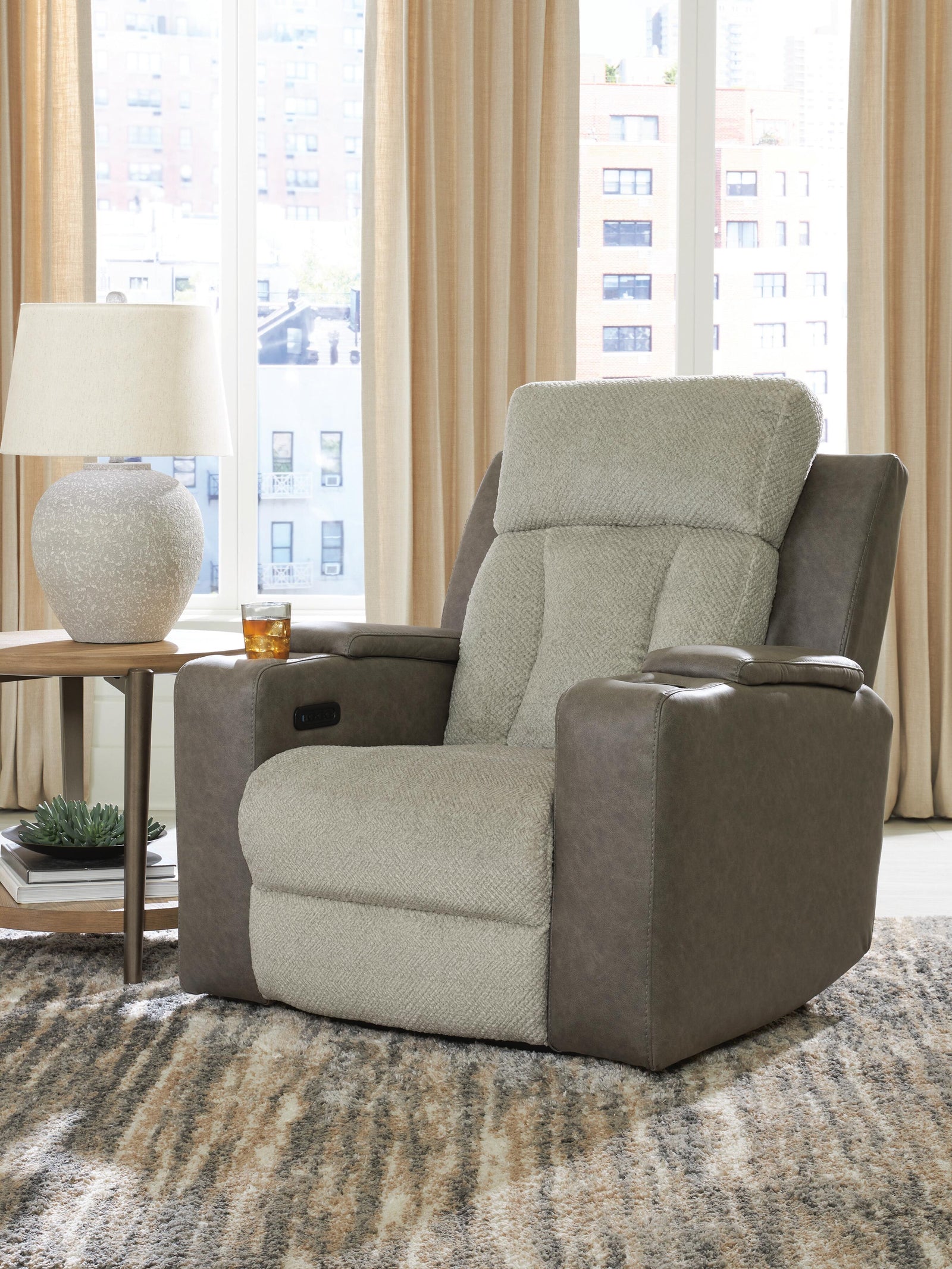 WhipLash Power Recliner - Dark Gray (2)
