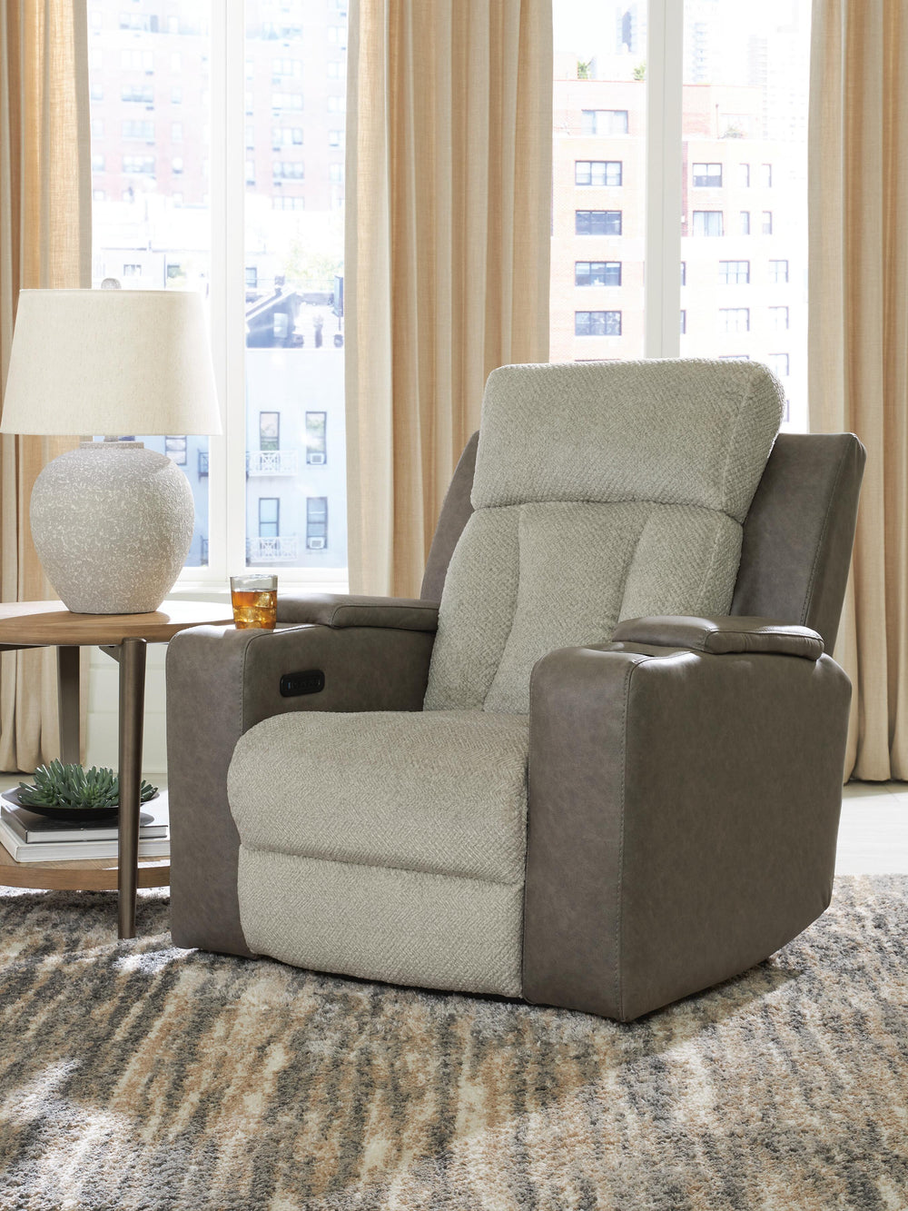 WhipLash Power Recliner - Dark Gray (2)