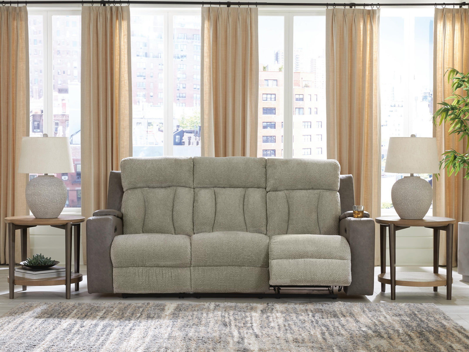WhipLash Power Reclining Sofa - Dark Gray (2)