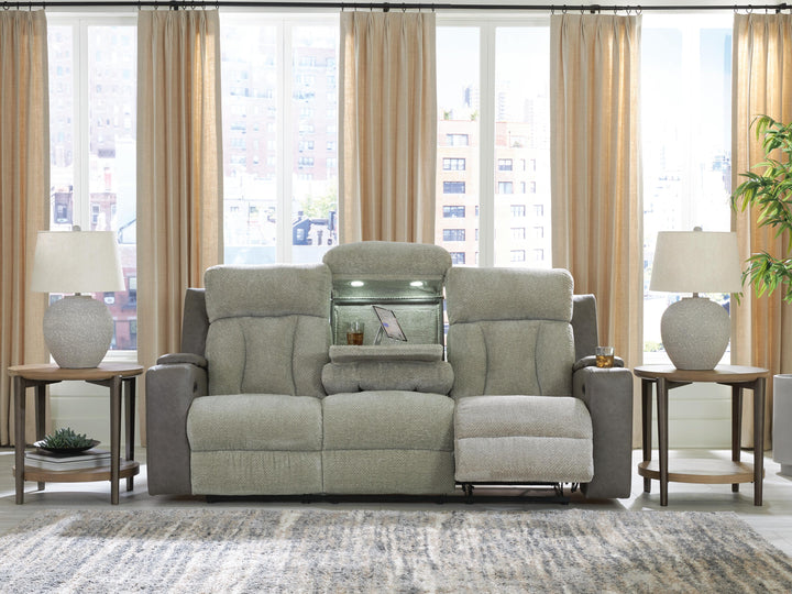 WhipLash Power Reclining Sofa - Dark Gray (6)