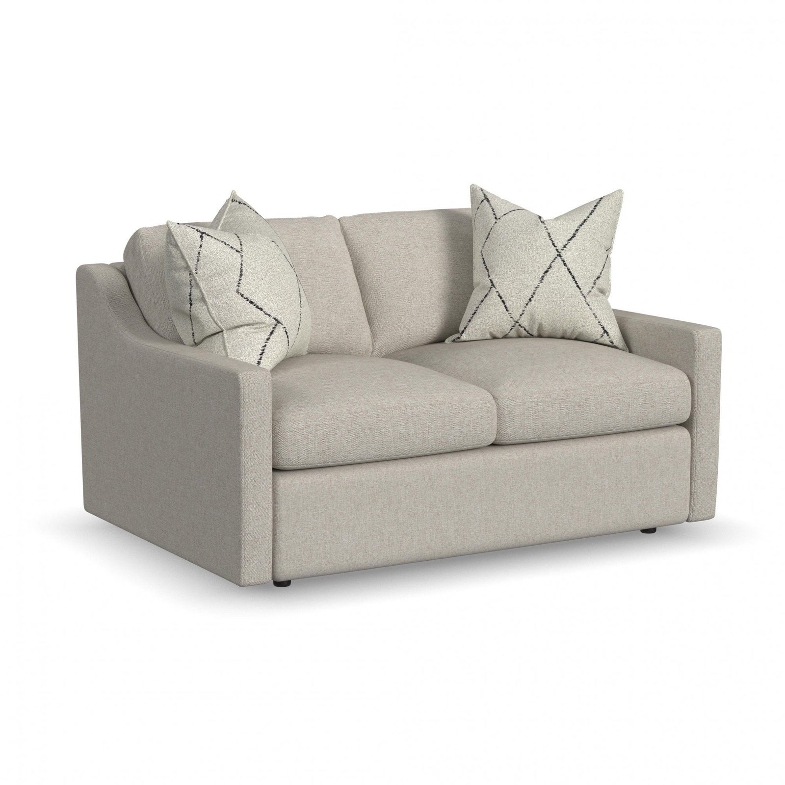 Sky  Upholstered Loveseat  Light Gray