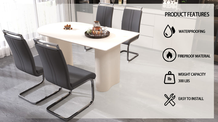 medieval-modern-cream-dining-table-set-5-piece
