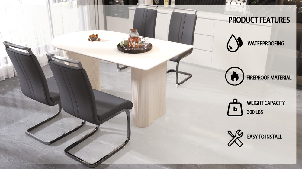 medieval-modern-cream-dining-table-set-5-piece