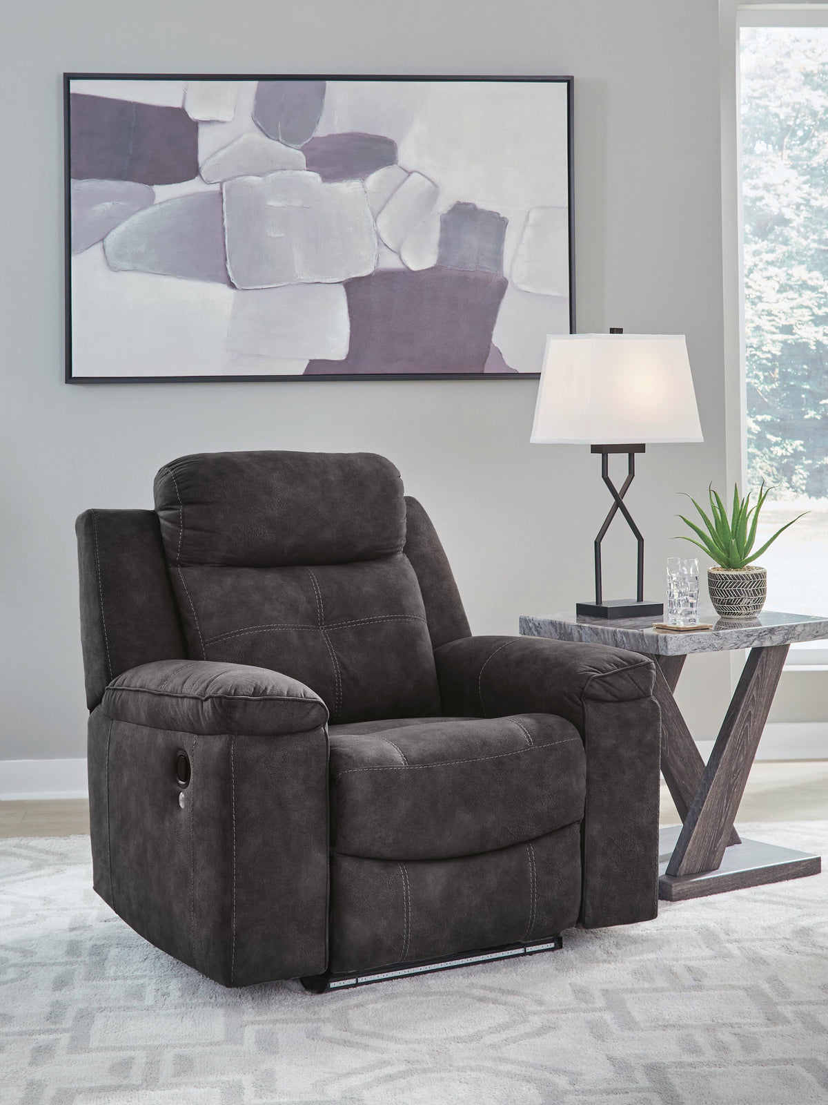 Brysonview Recliner - Dark Gray (2)