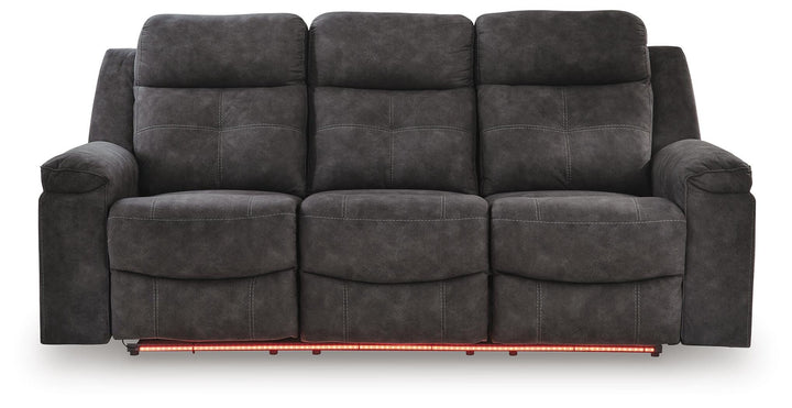 Brysonview Reclining Sofa - Dark Gray (6)