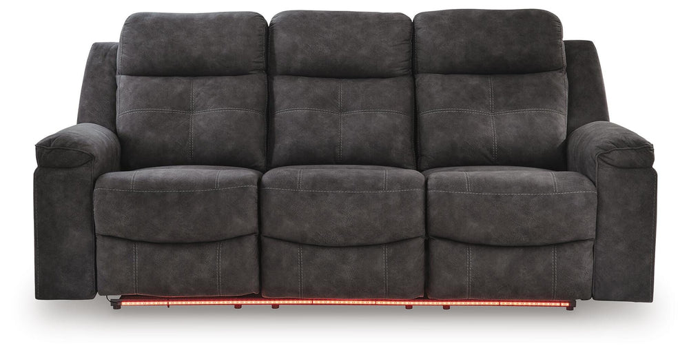 Brysonview Reclining Sofa - Dark Gray (6)