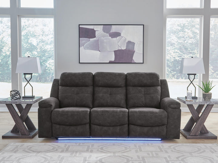 Brysonview Reclining Sofa - Dark Gray (8)