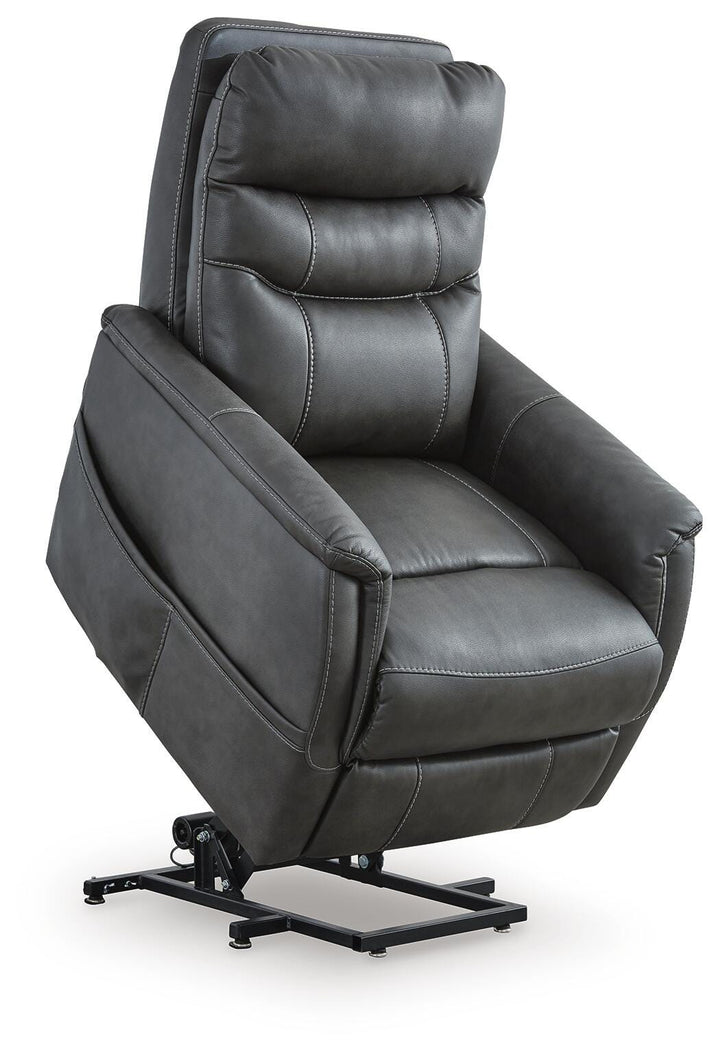 Strawbill Power Lift Recliner - Black (5)
