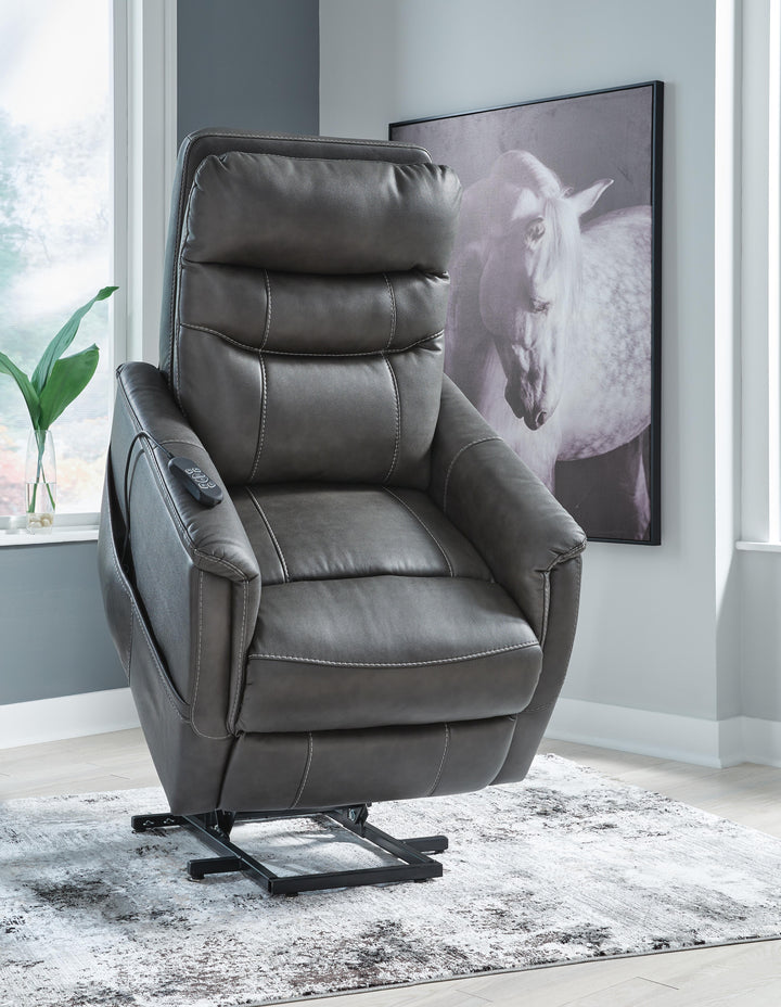 Strawbill Power Lift Recliner - Black (10)