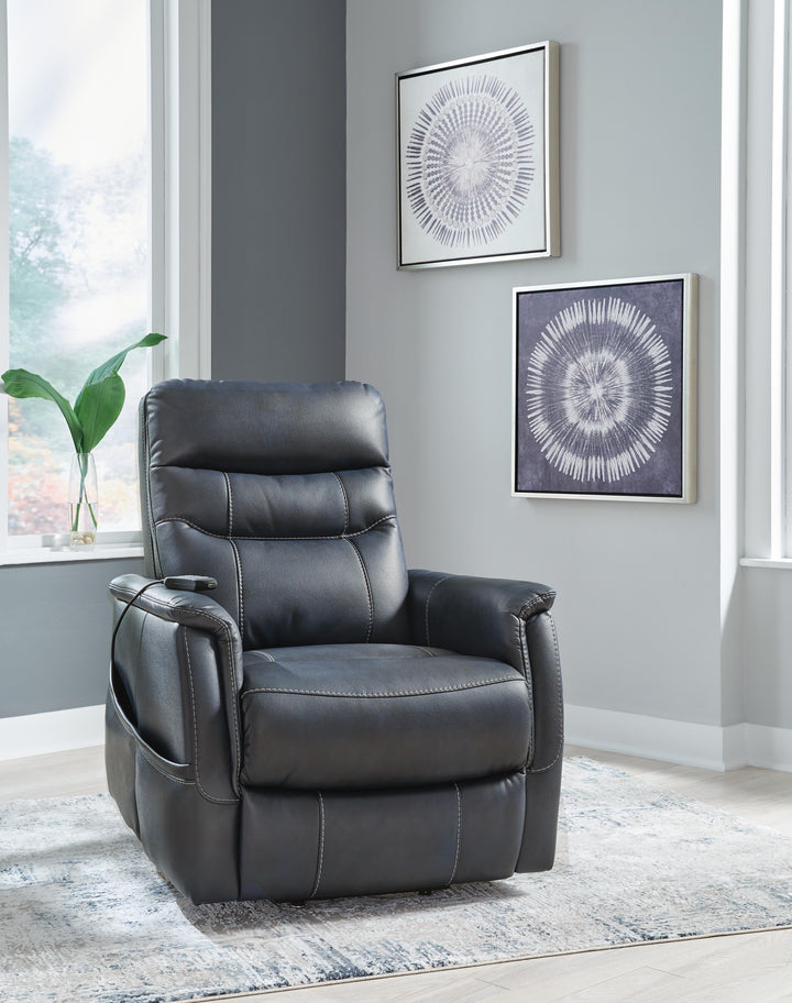 Strawbill Power Lift Recliner - Blue (2)