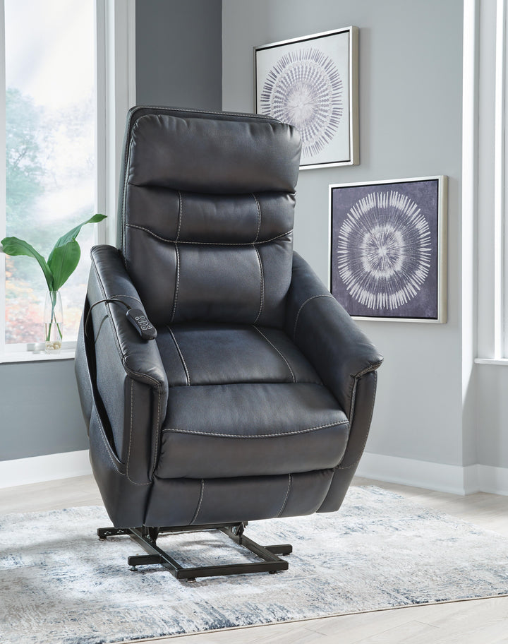 Strawbill Power Lift Recliner - Blue (10)