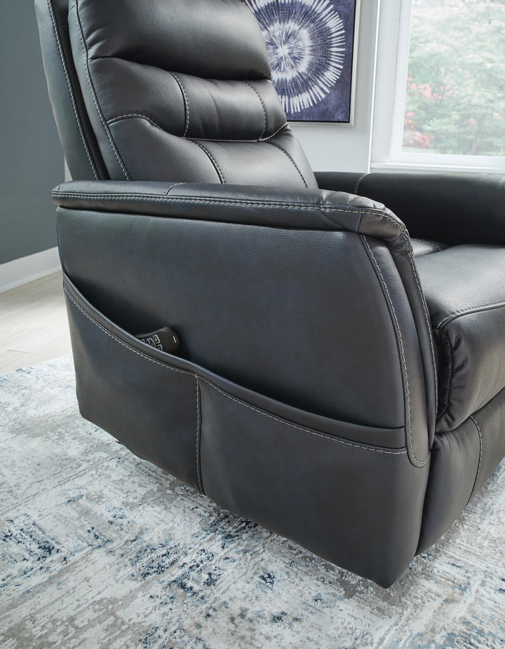 Strawbill Power Lift Recliner - Blue (11)