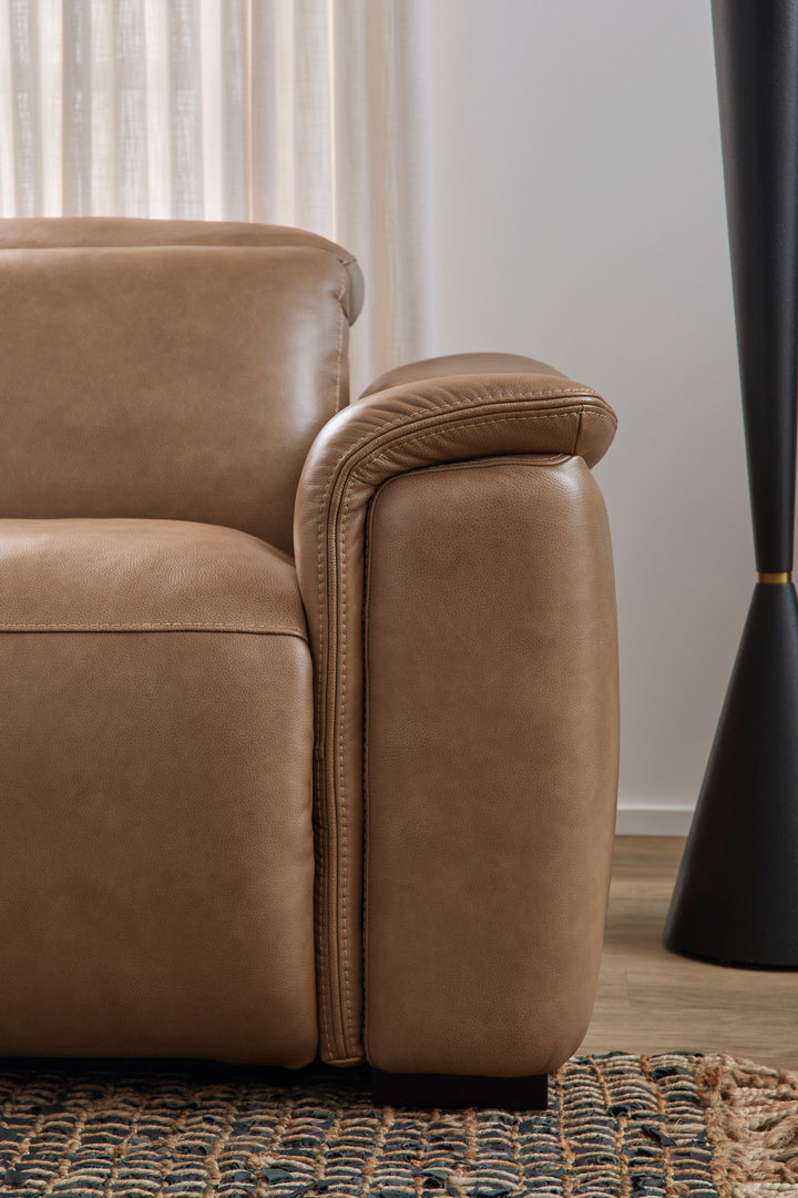 Camden Leather Power Recliner with Power Headrest