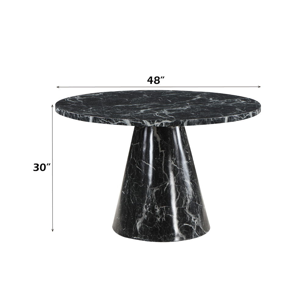 Hollis - Dining Table With Engineered Stone Top - Engineered Stone