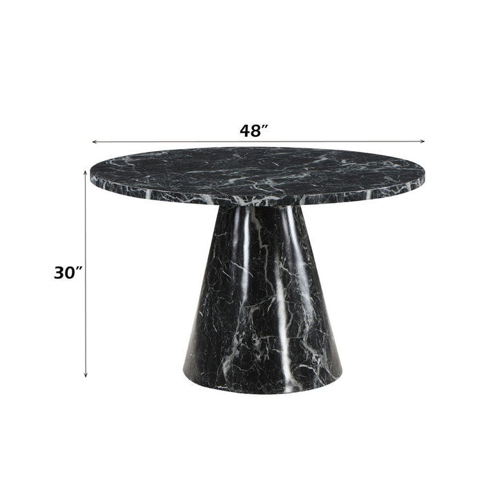 Hollis - Dining Table With Engineered Stone Top - Engineered Stone