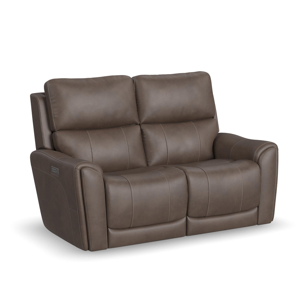 Carter Fabric Power Reclining Loveseat with Power Headrests & Lumbar in Cappuccino