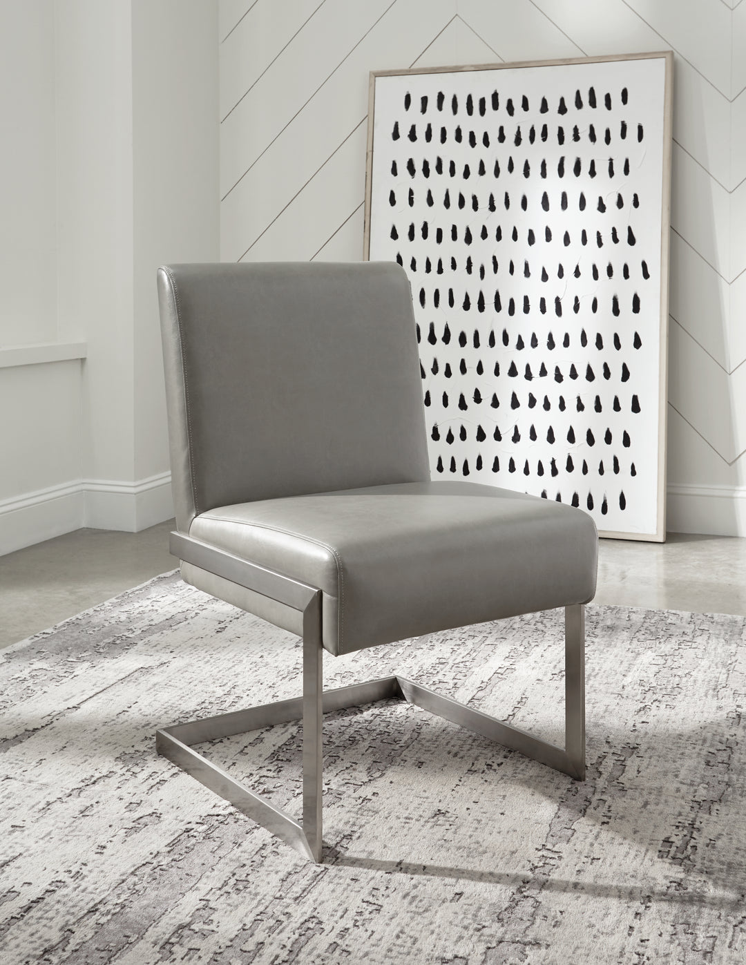 Modus Furniture 3N2563 Coral Synthetic Leather Upholstered Dining Chair