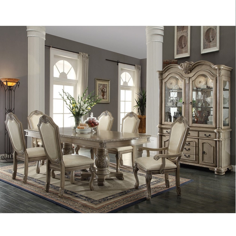 Chateau De Ville Dining Table in Antique White - lifestyle