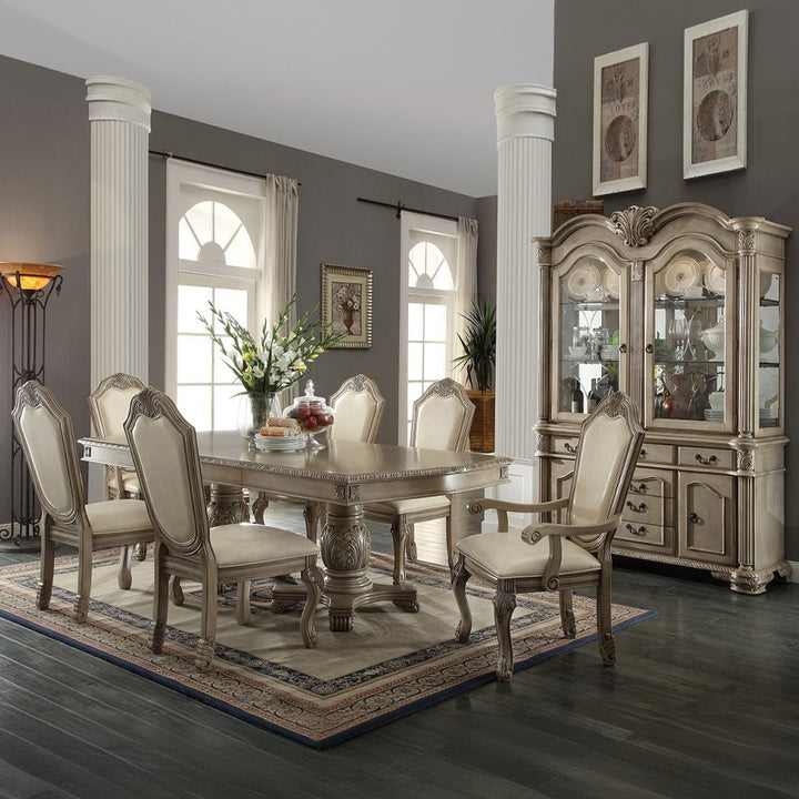 Chateau De Ville Buffet &amp; Hutch in Antique White - lifestyle