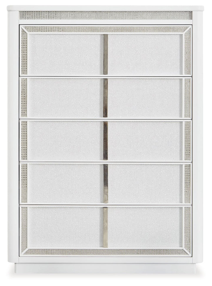 Chalanna - Five Drawer Chest - White
