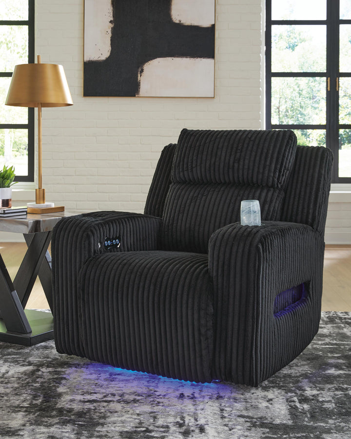 Belvarrow Power Reclining Sofa and Power Recliner - Black (11)
