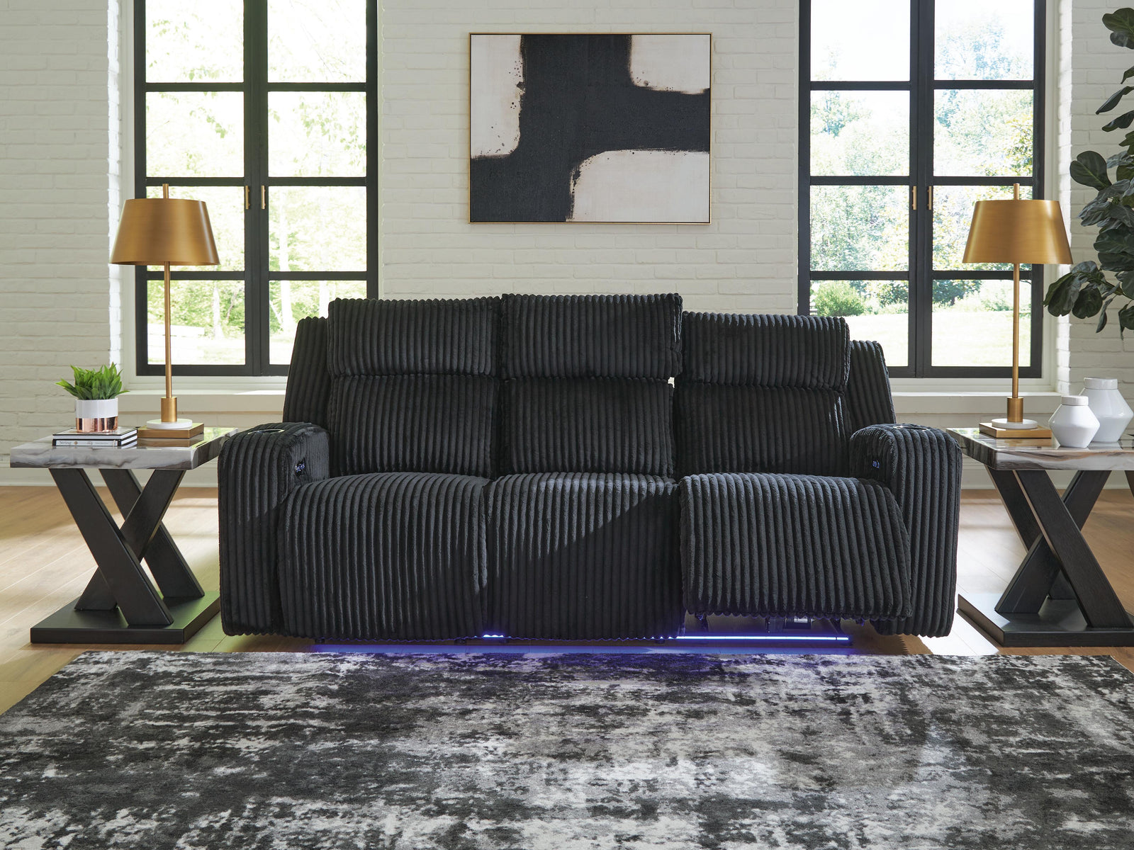 Forest Lake Power Reclining Sofa with Adjustable Headrest (2)