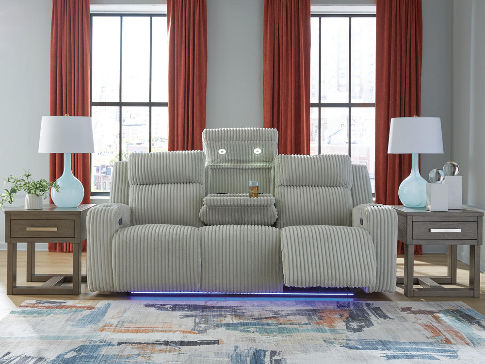 Forest Lake Power Reclining Sofa - Gray (8)
