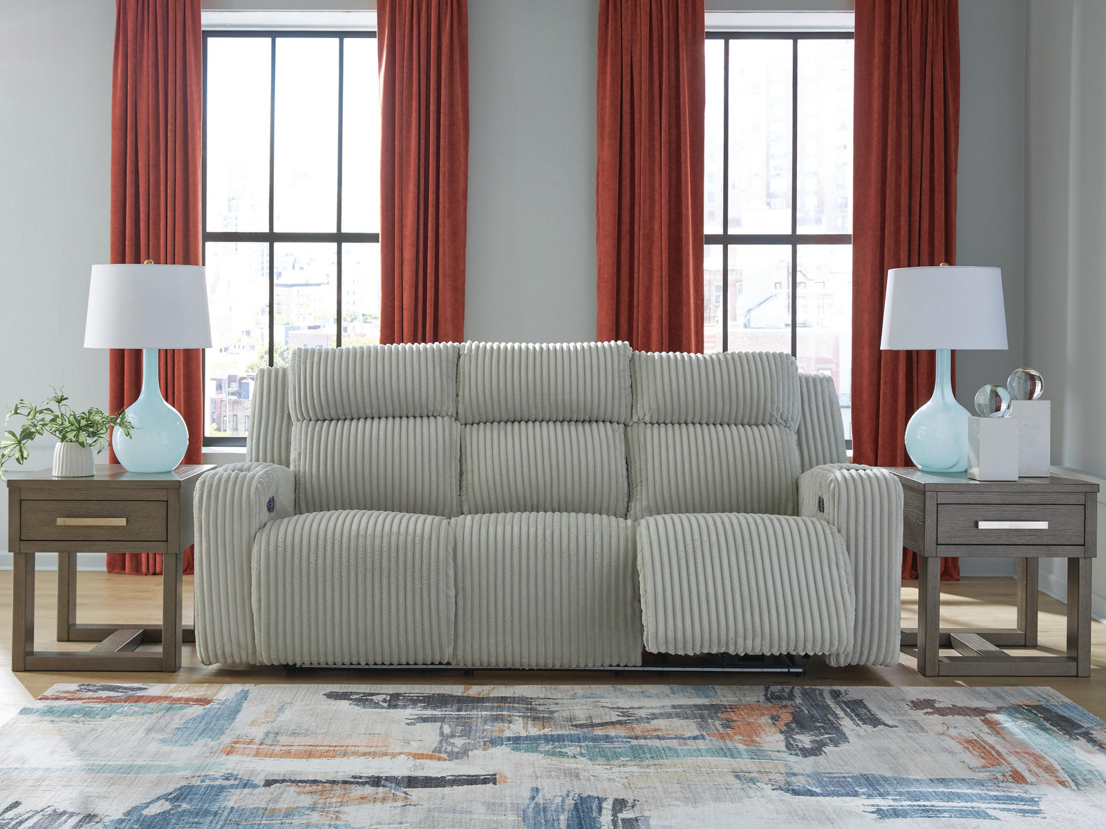 Forest Lake Power Reclining Sofa - Gray (2)