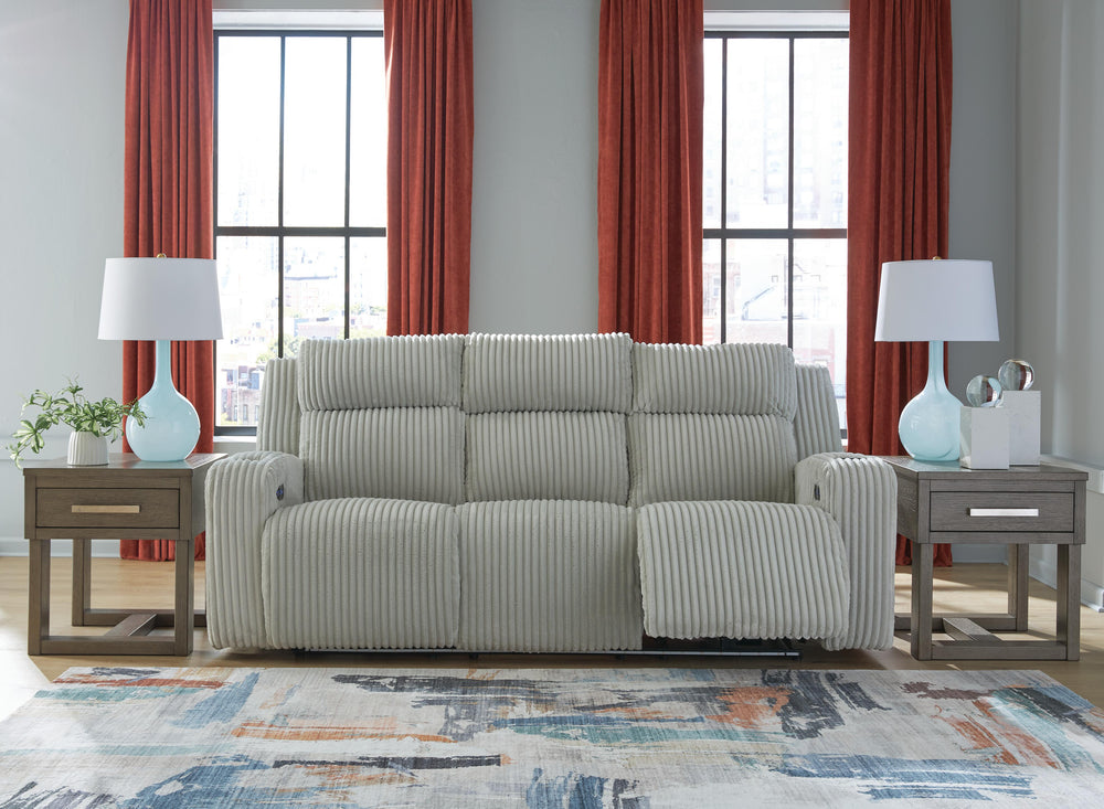 Carvara Power Reclining Sofa and Loveseat - Alloy (15)
