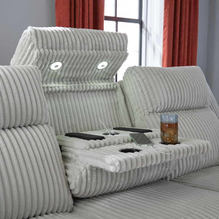 Forest Lake Power Reclining Sofa - Gray (9)