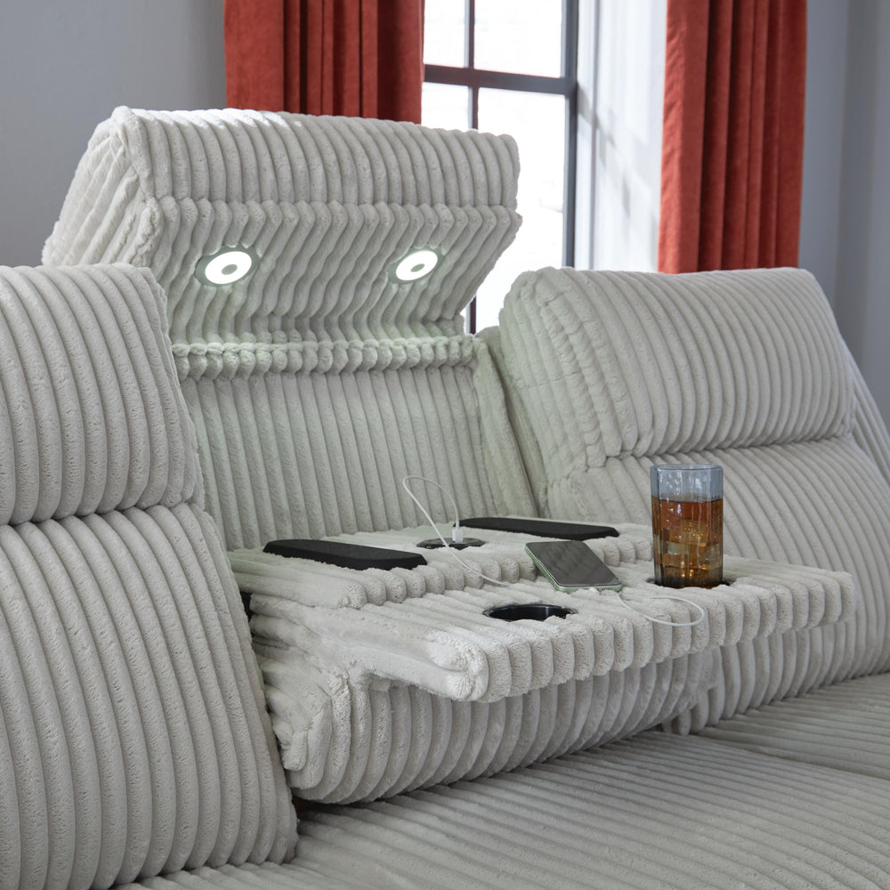 Forest Lake Power Reclining Sofa - Gray (9)