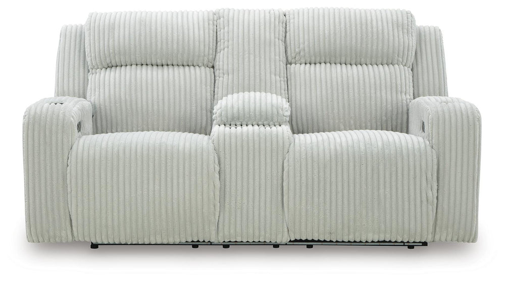 Carvara Power Reclining Sofa and Loveseat - Alloy (10)