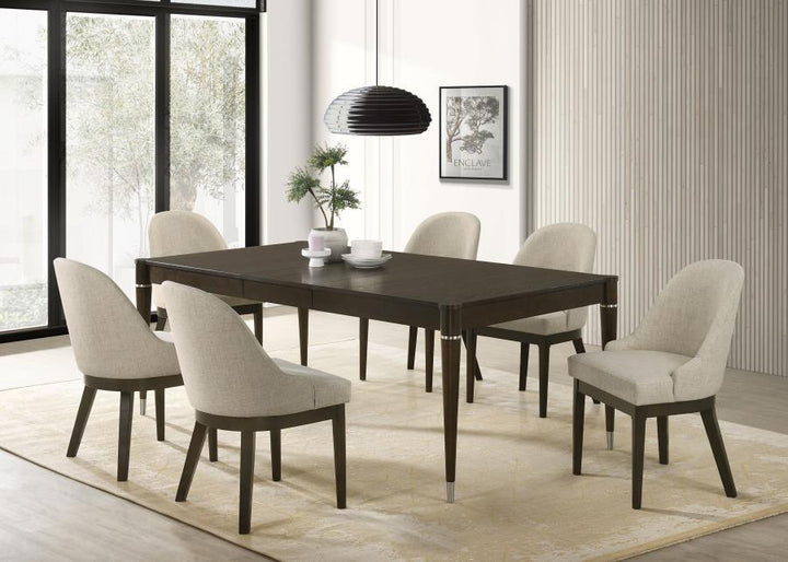 Coaster Furniture Reseda - 7 Piece Rectangular Dining Set - Ash Brown