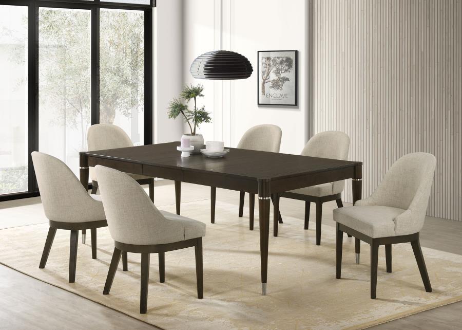 Coaster Furniture Reseda - 7 Piece Rectangular Dining Set - Ash Brown