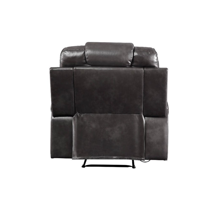 Braylon - Motion Recliner - Magnetite Synthetic Leather