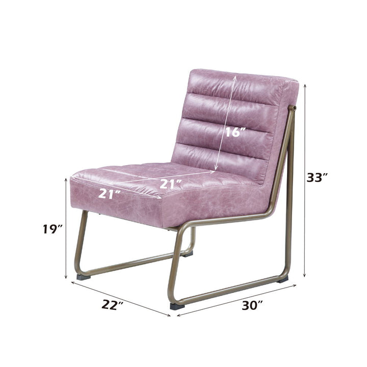 Loria - Accent Chair - Wisteria Top Grain Leather