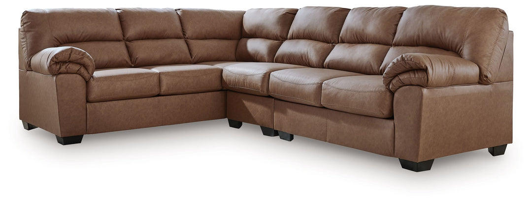 WillowBend - 3-Piece Sectional With LAF Sofa - Caramel by Ashley Furniture product image