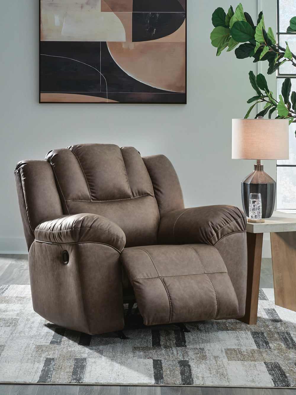 Lowilla Recliner - Dark Brown (6)